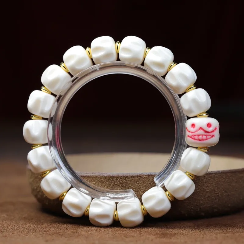 Authentic DIY antler and passion fruit seed bracelet