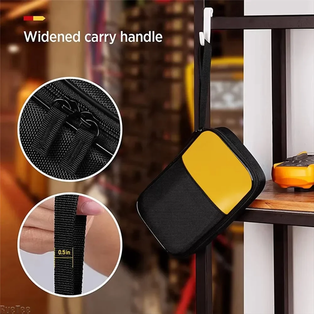 Multimeter Digital 62 Max dan lebih, Tas PC saku ritsleting halus untuk 117/116/115/114/113 Digital