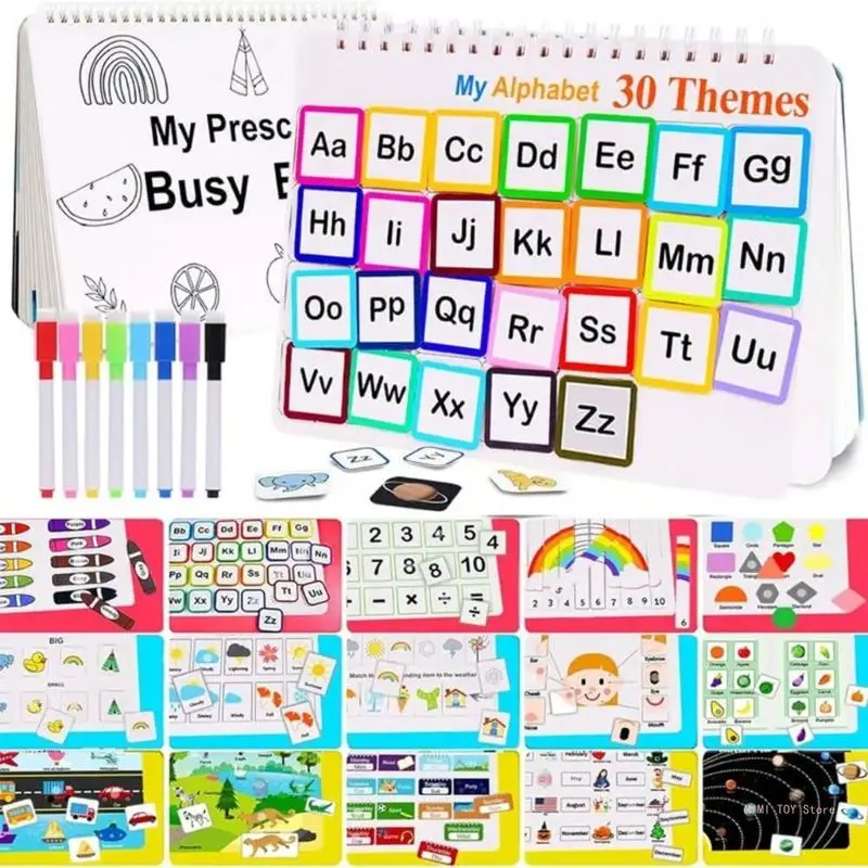 Toddler Busy Book Education Preschool Activity Book Kids Sensory Learning Toy