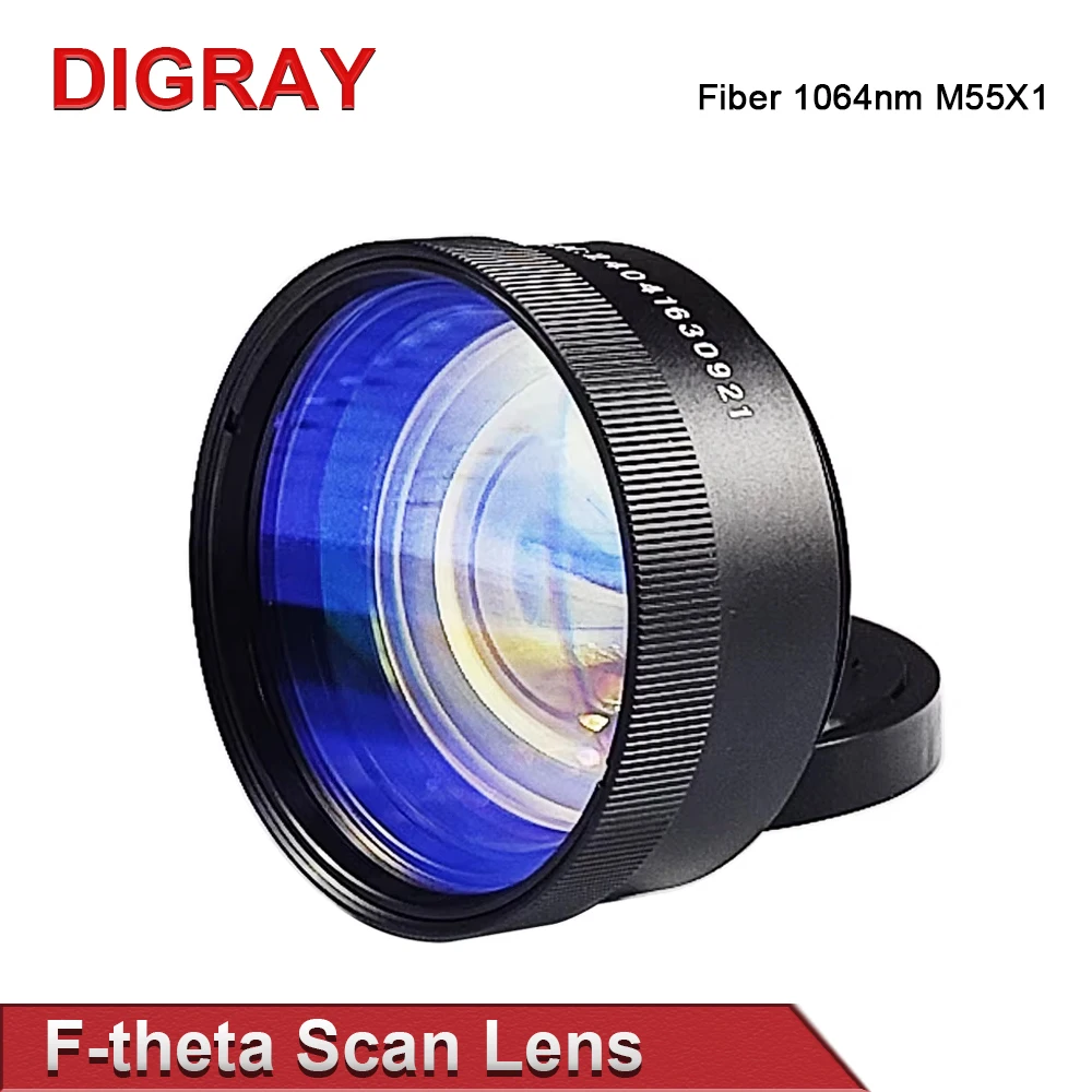 DIGRAY F-theta Scanning Lens Parts Thread M55 1064nm Galvanometer Field Lens Suitable For 1064nm YAG Fiber Laser Marking Machine