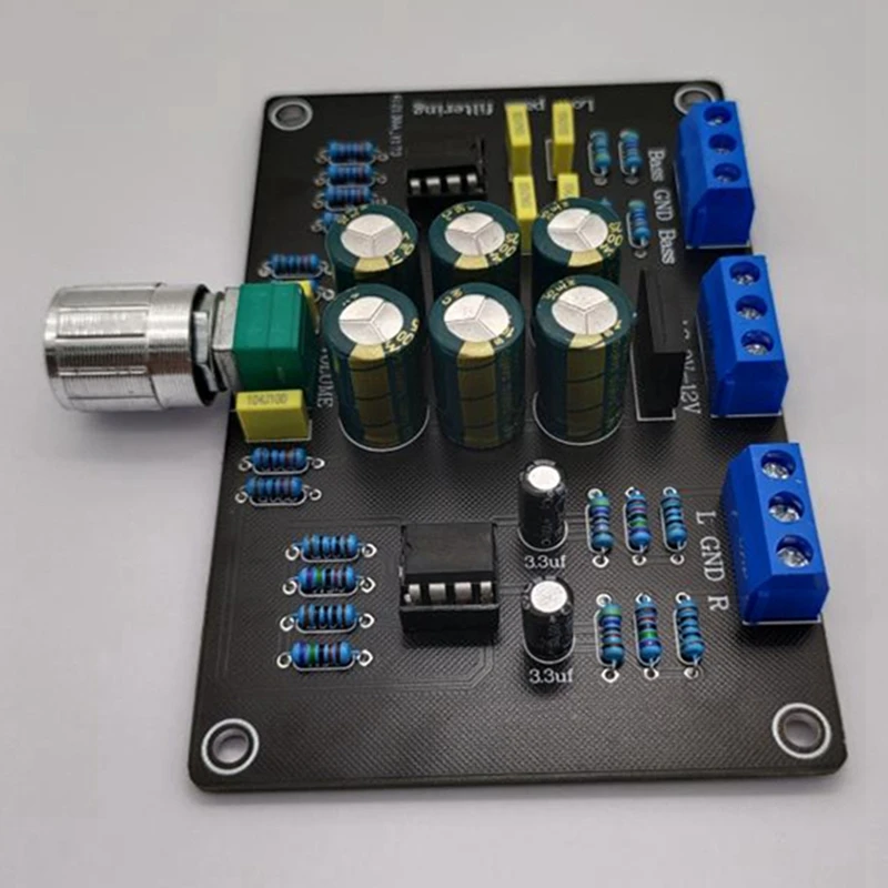 2 Way Subwoofer Frequency Divider Board Electronic Low-Pass Filter Crossover AC12V NE5532