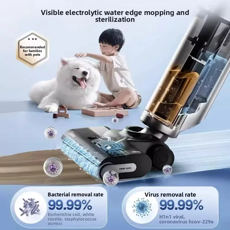 Midea GX5H 가정용 고온 걸레 진공 청소기 자동 청소 3면 가장자리