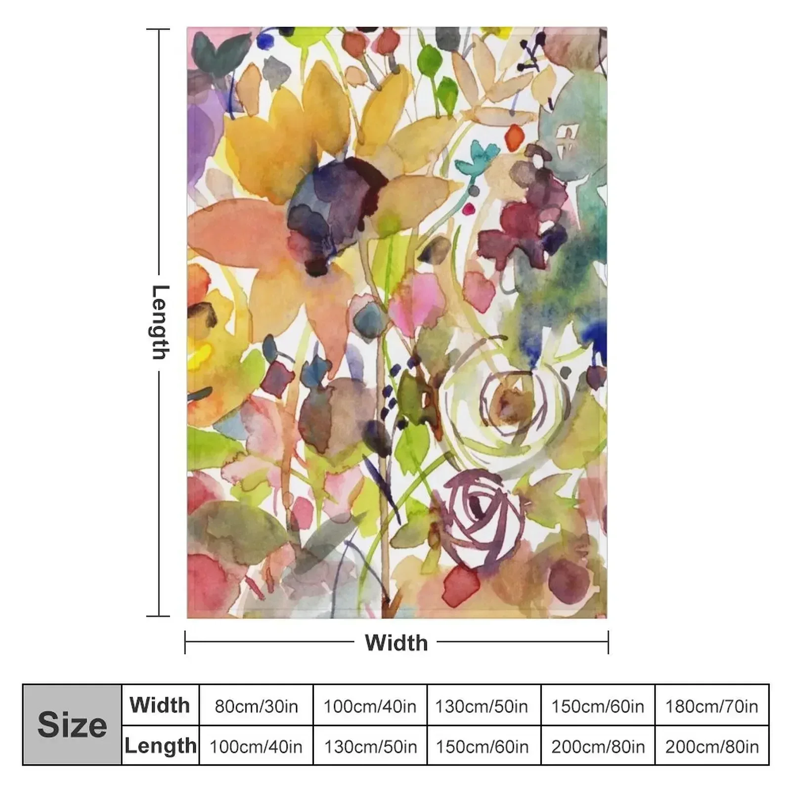 Floral Meadow with Garden Sunflower Throw Blanket Summer For Sofa Thin sofa bed Personalized Gift Summer Beddings Blankets