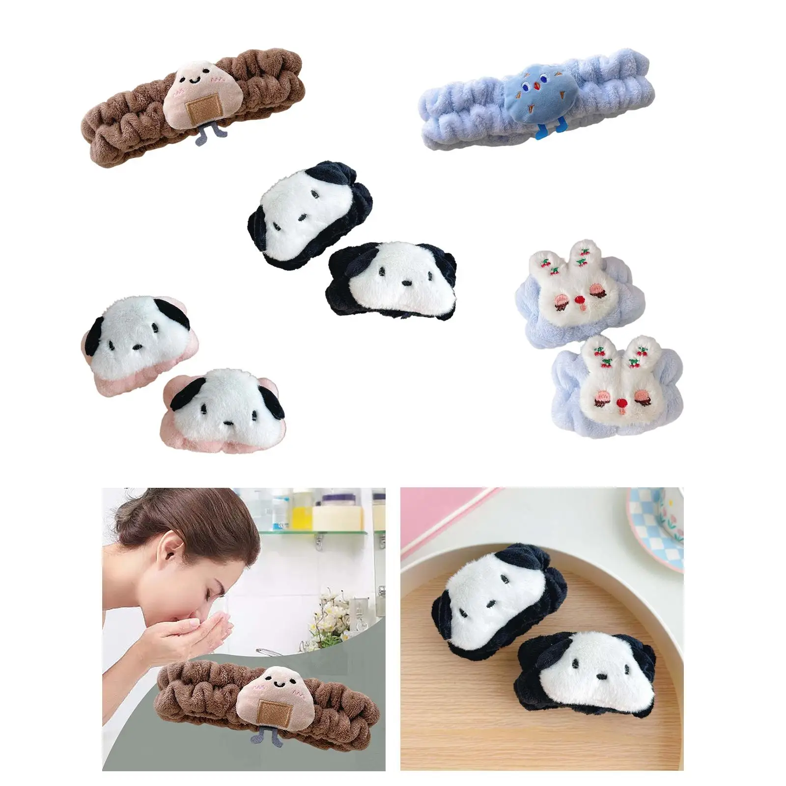 

SPA Headband Cute Head Wraps Soft Cosmetic Headband for Shower Washing Face