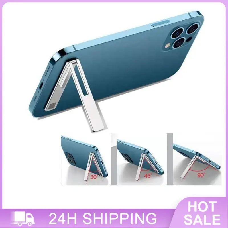 حامل هاتف محمول صغير لعرض الهاتف ، جاذبية مغناطيسية قوية ، تصميم مدمج ومحمول ، بدون استخدام اليدين