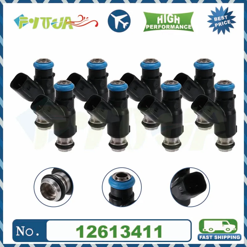 

8pcs Fuel injector 25349017 12613411 12613412 28152059 25377440 For GMC Chevrolet 4.8L 5.3L Auto Parts