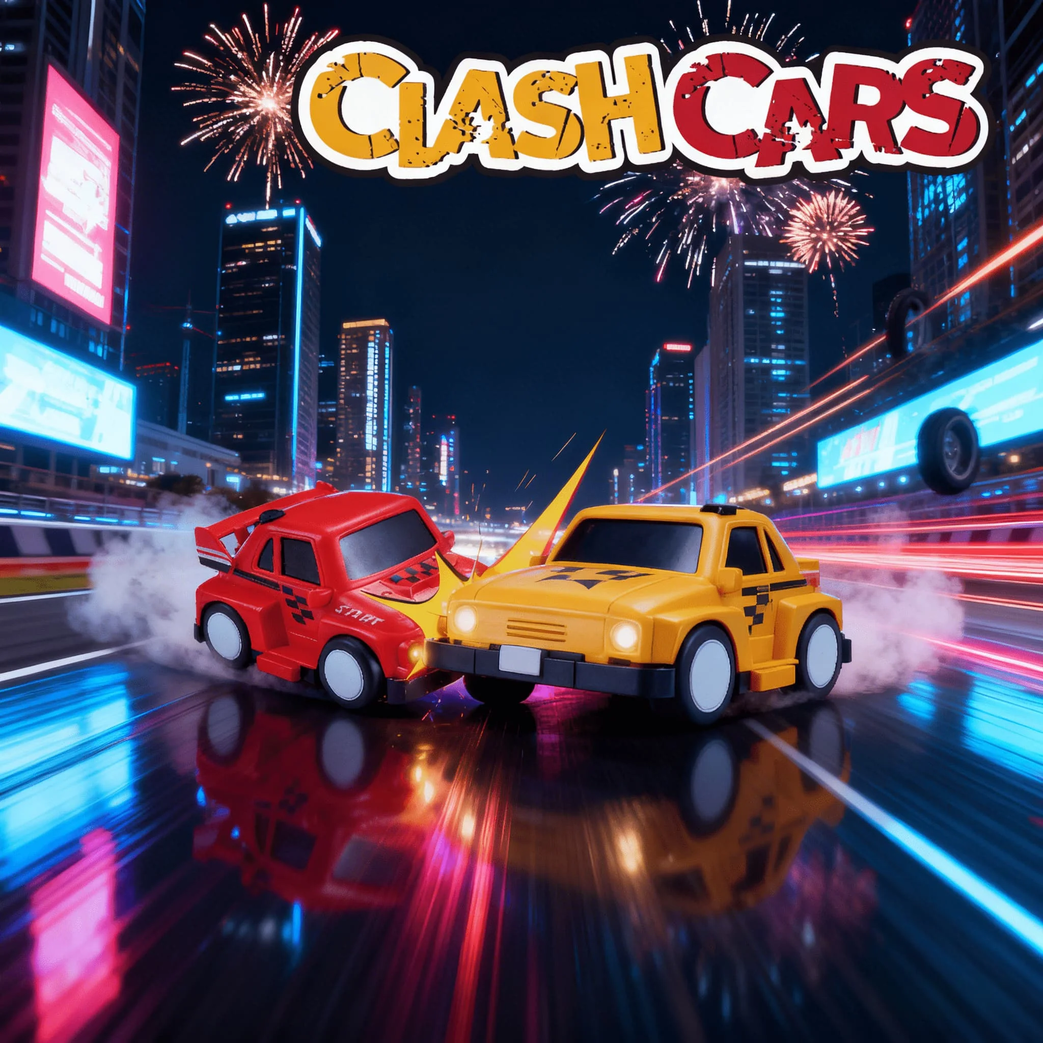 

2-Player Kids’ Bumper Cars – Spray Lights & Music 360° Rapid Spin! Competitive Battle Toy for Interactive Fun