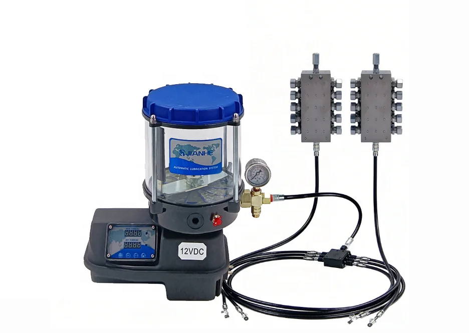 220V 24V industrial automatic electric lubrication pump with digital timer, suitable for numerical control machine tool centrali