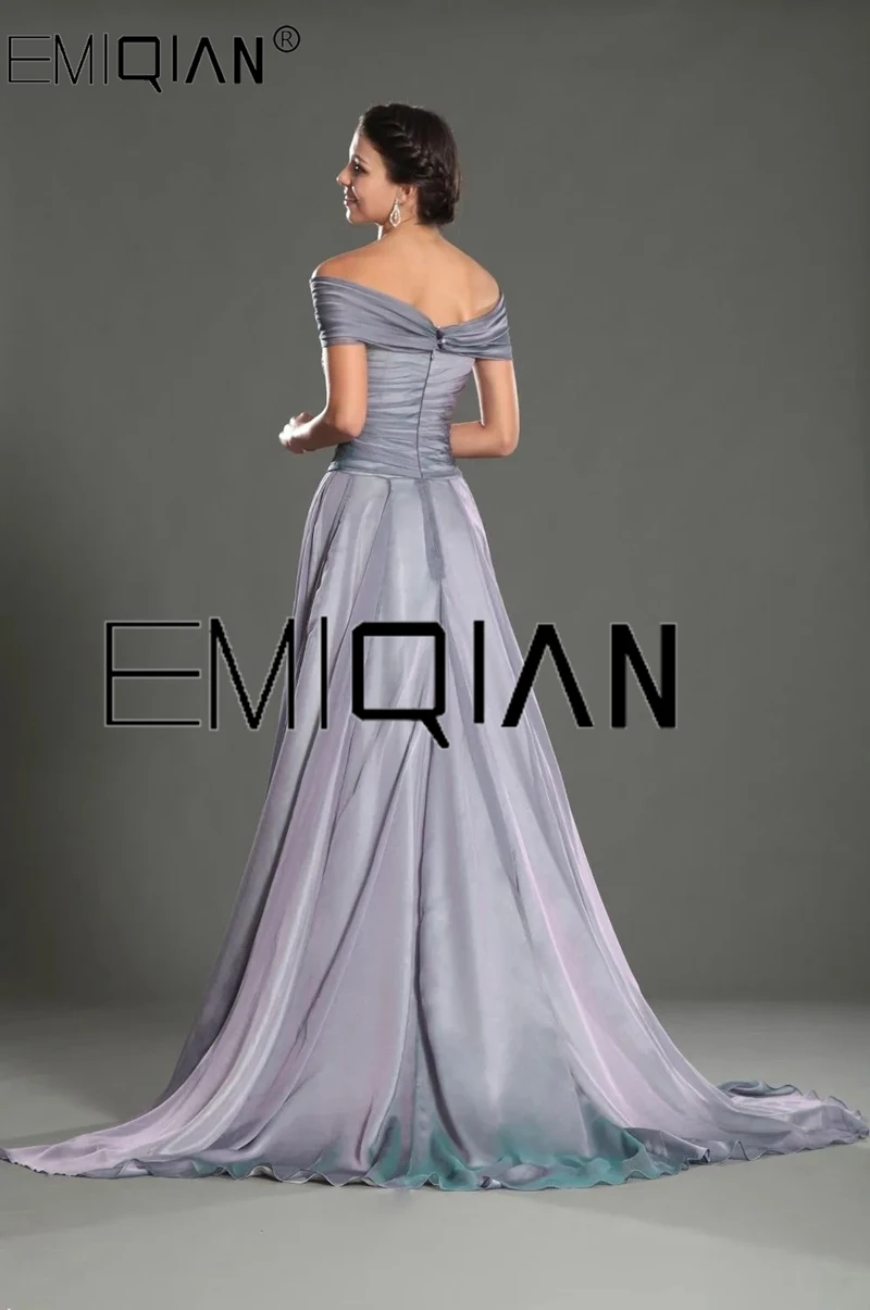 New Design Gorgeous Off The Shoulder A-Line Sweep Train Evening Dress