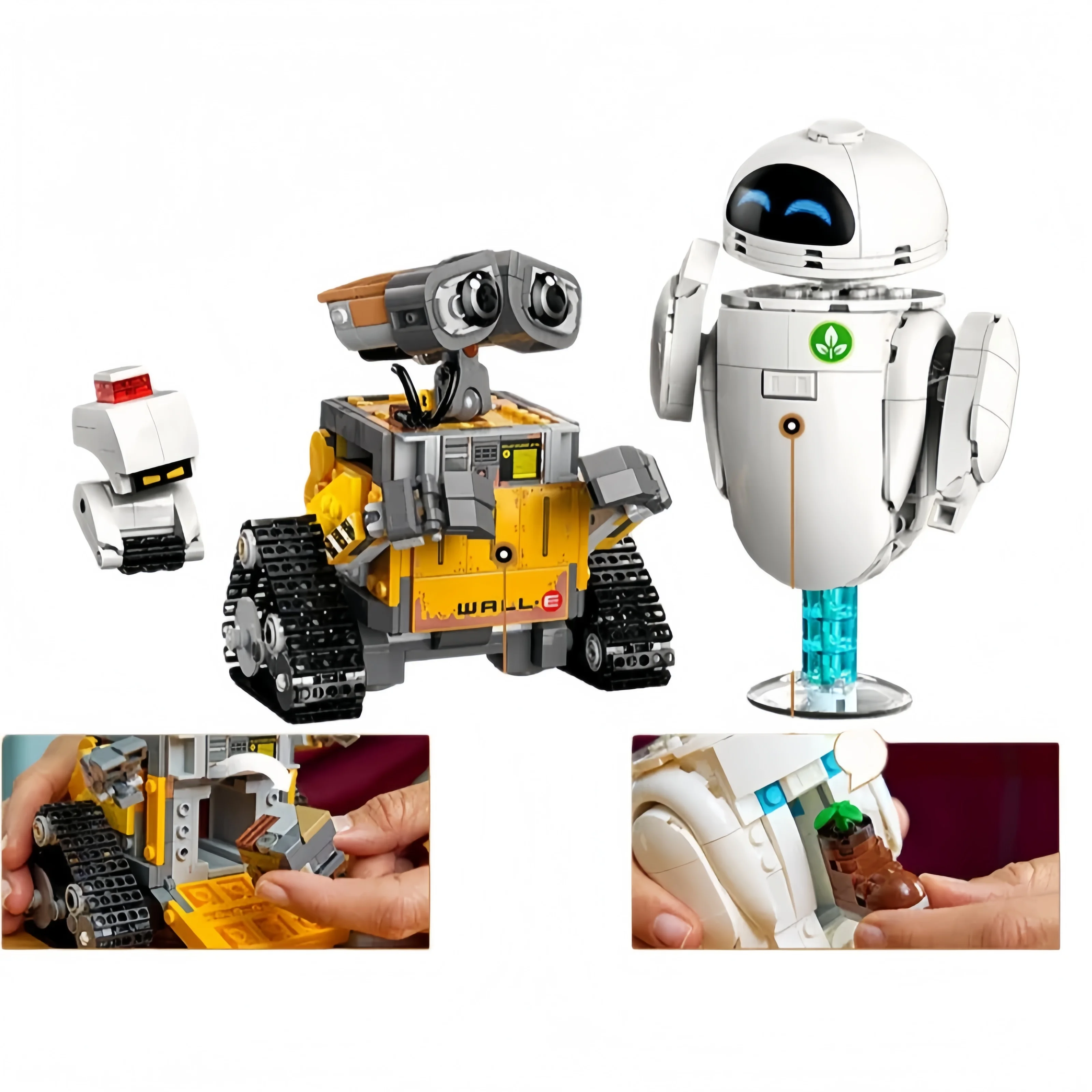 

Модель-конструктор робота из серии фильмов | 2 фигурки роботов с сюжетными элементами из фильма | Идеально подходит для коллекций и подарков на праздники.