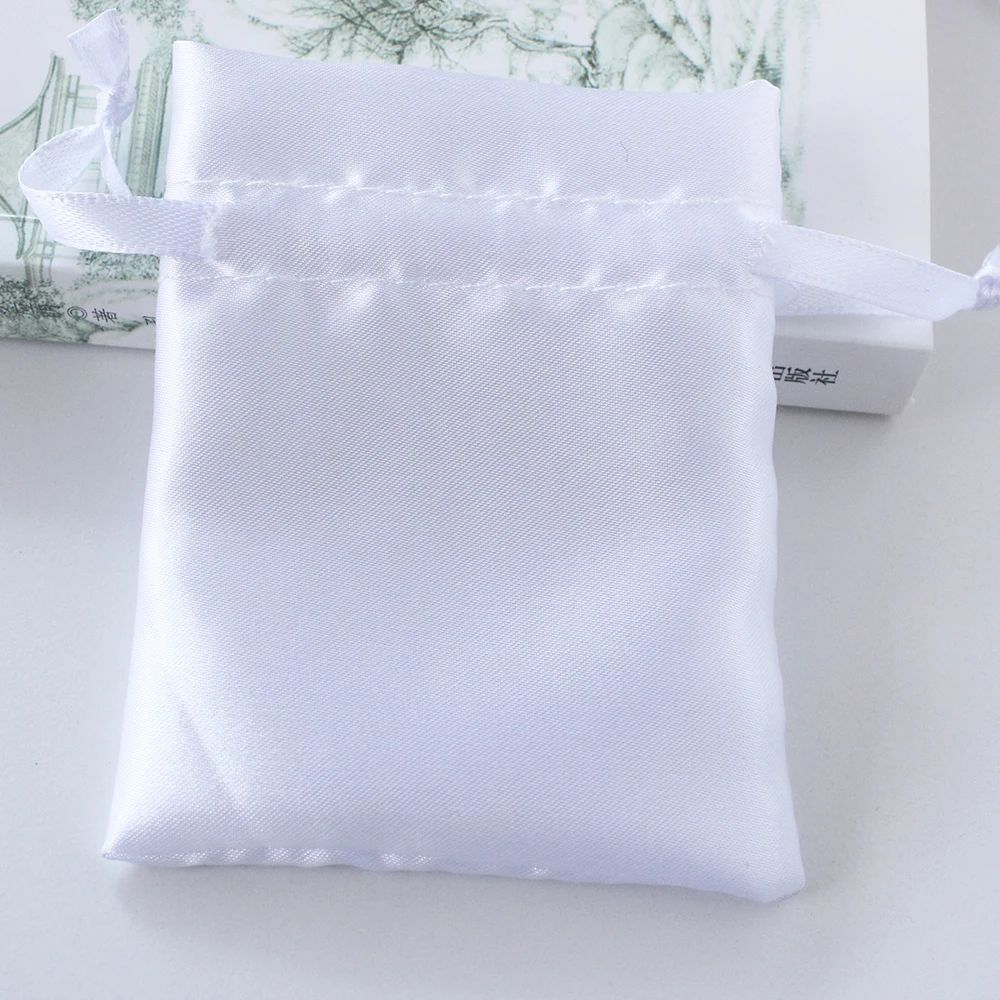 Soft Satin Drawstring Bag For Wedding Party Gift Luxury Jewelry Pouch Storage Dust packing Bag