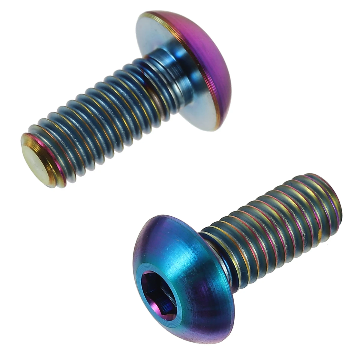 

2pcs Titanium Alloy Bike Screws Lightweight High Strength Bolts Corrosion Resistant for Bicycle Seat Post Clamp Derailleur