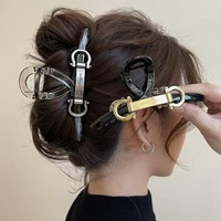 Fashion Letter Hair Claw Clips for Women Girls Clamps Korea Geometric Hair Crab Hairpins Hairgrips Headwear Hair Accessories
