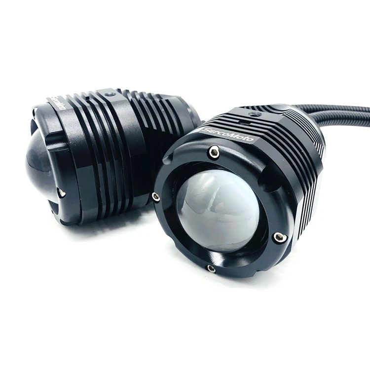 Sercomoto Universal motorcycle fisheye headlight assembly H3 interface modified  lens  lamp