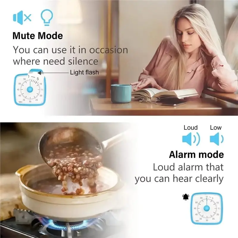 B90B-Digital Kitchen Timer Featuring Visual Countdown Functionality, Loud Alarms For Enhanced Cooking And Baking, Count-Up Suppo