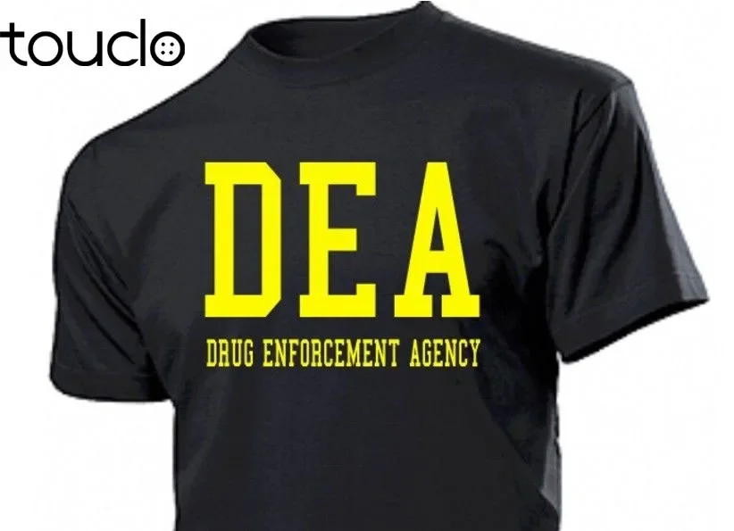 New Famous Brand Men High Quality Personality Tee Shirt Dea Drug Enforcement Agency Us Army Nsa Spy Fun Shirt funny T Shirt