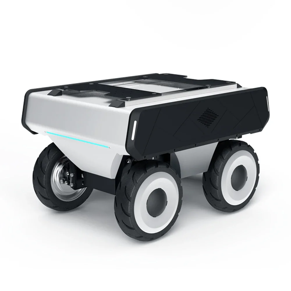 FW-01ลาดตระเวนปัญญาประดิษฐ์กลางแจ้งและในร่มแบบมีล้อรอบทิศทางหุ่นยนต์ UGV จัดส่งอย่างปลอดภัย