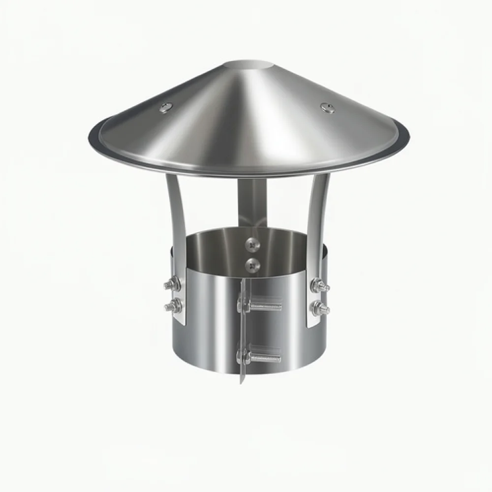 Durable Metal Chimney Cap Weatherproof Rain Guard For Outdoor Pipe Venting Stove Fireplace Exhaust System Roof Accessories