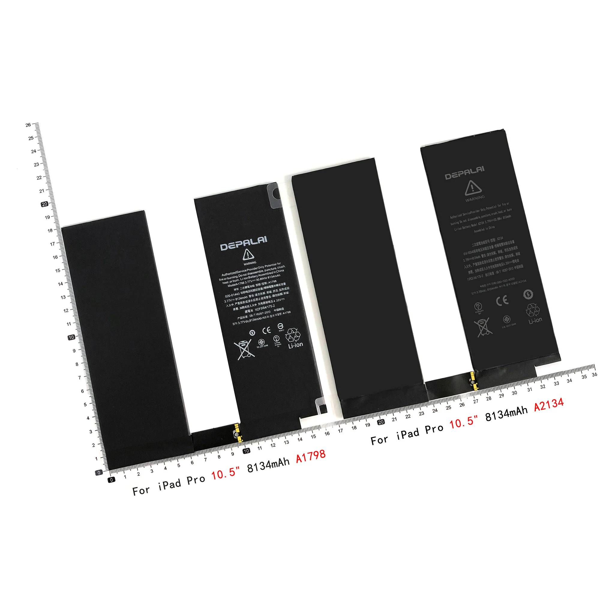 Battery For iPad A2042 Pro11 1nd 2018 Bateria A2224 2nd 2020 A2369 3nd 2021 Replacement Lithium Polymer A1980 A2228 Battery