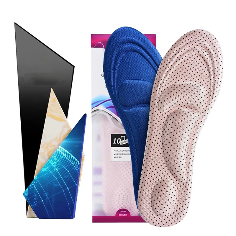 Memory Foam Orthopedic Insoles for Shoes Cushion Antibacterial Deodorization Sweat Absorption Insert Sport Shoes Running Pads