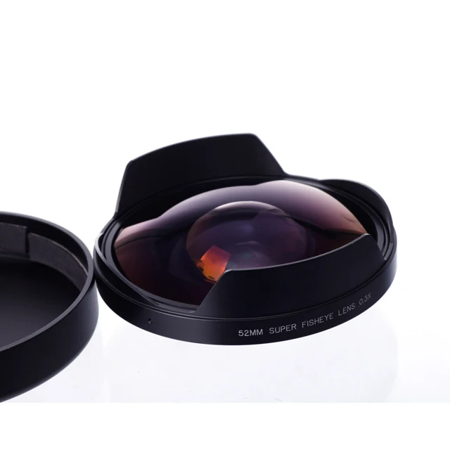 0.3X fisheye camcorder lens , 52mm/58mm camcorder lens