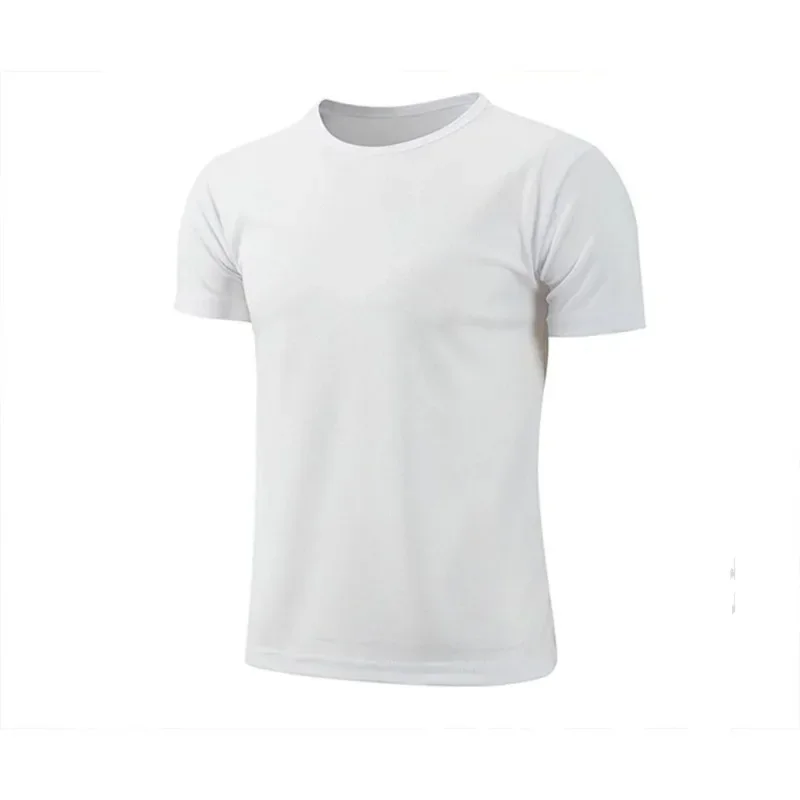 Running Black Quick dry T-shirt Fitness Sports 2024 New Men  Solid color T-shirt men Sporting Casual Tee Shirt Male Gym