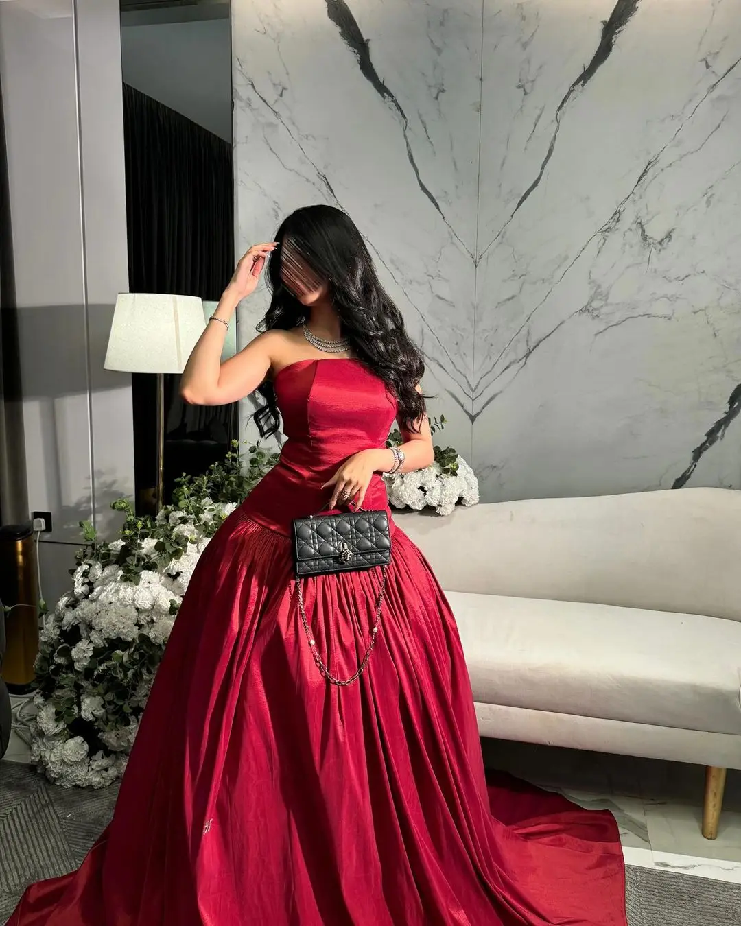 Customized Strapless Sleeveless Prom Dresses Evening Dresses Pleated Floor Length Party Dresses vestidos de fiesta