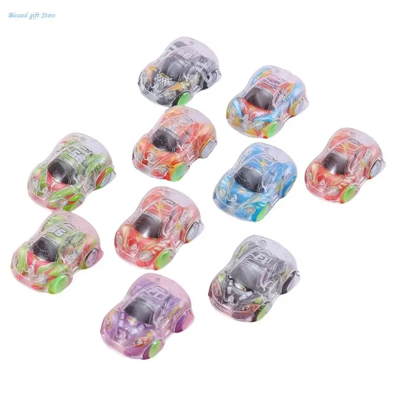 10 Pcs Realistic Car Toy Pull Back Vehicle Toy for Kids Gift Boy