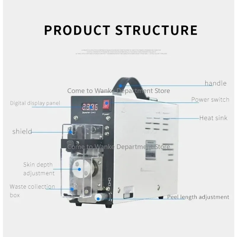 

Small cable stripper, portable wire stripper, suitable for 0.3mm~4mm