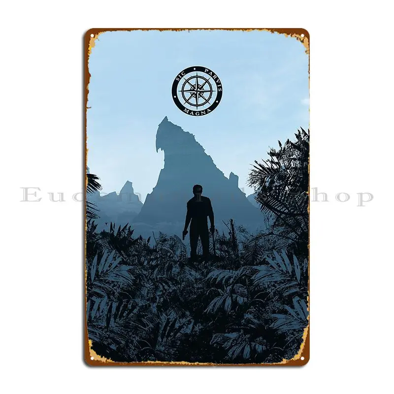 Uncharted 4 Nathan Drake Metal Sign Classic Retro Living Room Printed Club Party Tin Sign Poster