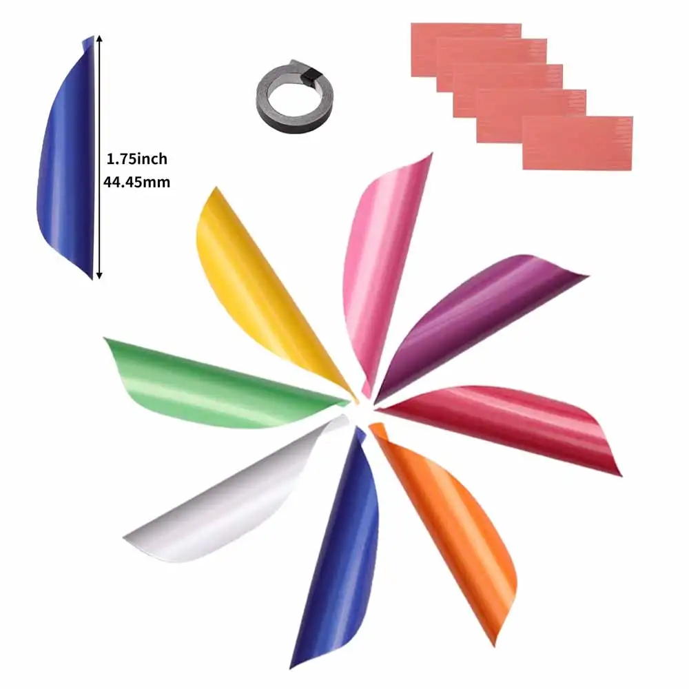 

50Pcs Spin Arrow Feathers 1.75Inch Spiral Fletching Archery Right Wing Vanes for Bow Targeting Shooting Hunting Accessories