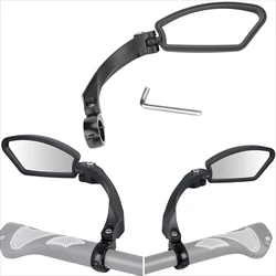Bicycle Single Side Hand Rearview Mirror 360 Degree Adjustable Rotation Right Left Handle Mirror High-definition Rearview Mirror