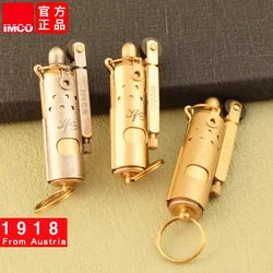 IMCO 5700 Pure Copper Trench Rod Kerosene Lighter Personalized Retro Limited Edition Outdoor Windproof Lighters Smoking Gadgets