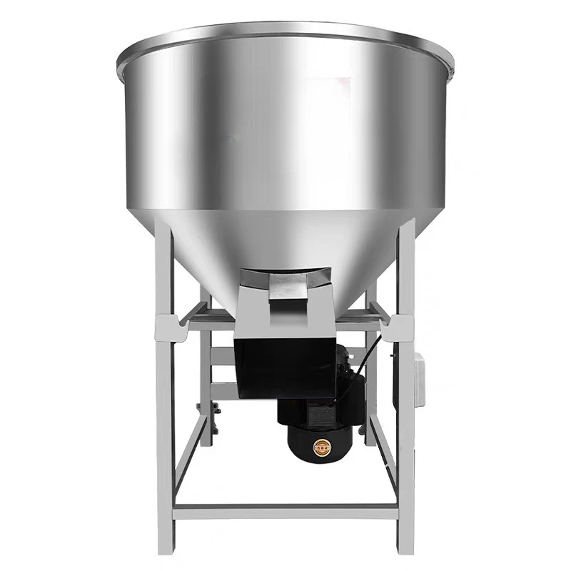304 Stainless Steel Feed Mixer Large and Small Mixing Medicine Breeding Equipment Fertilizer Seed Coating Mixing Mixer