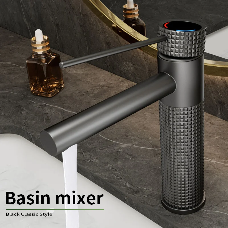 Stainless Steel Faucet Household Hot and Cold Water Dual Control Basin Faucet Kitchen Bathroom Wash Basin Universal