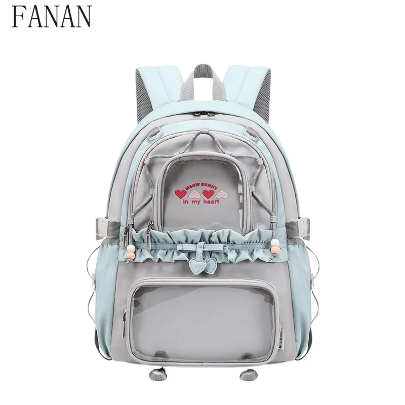 

Large Capacity School Backpack for College Students Fashion 2025 New Casual Bags Femme Spring Autumn Women's Backpacks