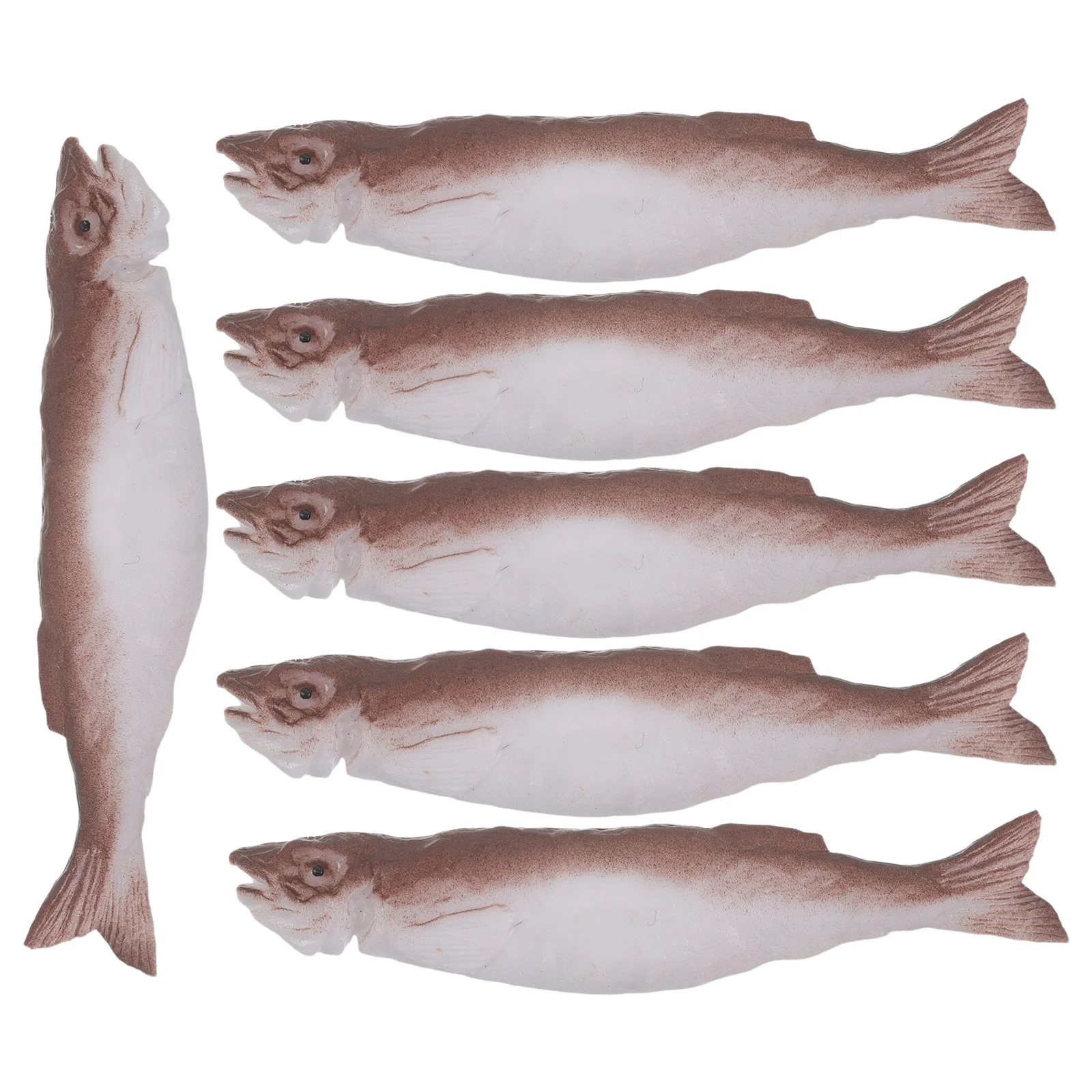 

6pcs 4Inch Pvc Faux Sea Fish For Sushi Shop Display Kitchen Home Decoration Japanese Theme Party Accessories Aquarium Prop Fish