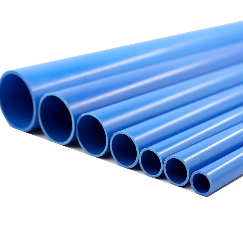 O.D 16~110mm Blue PVC Pipe 50cm length Aquarium Fish Tank Watering Supply Garden Irrigation Fittings Planting Frame Water Tube