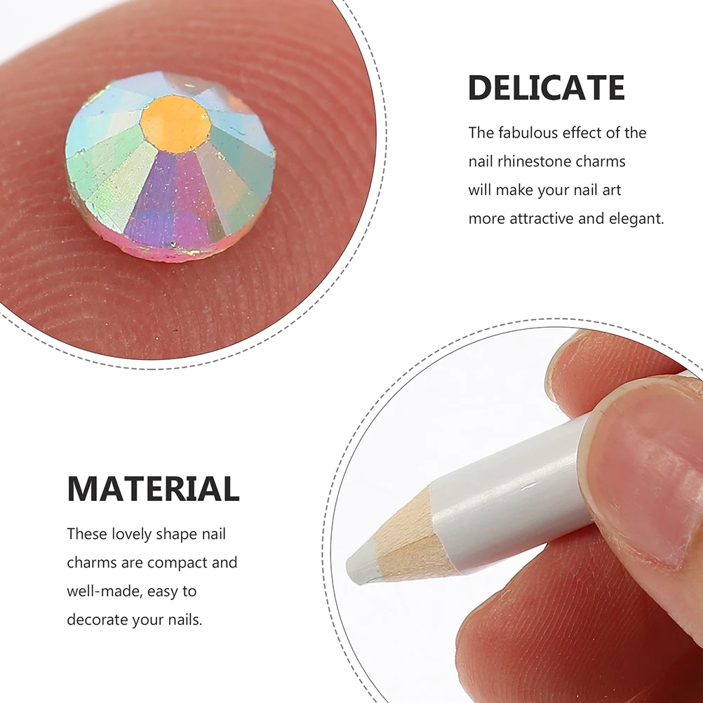

1 set Flat Bottom Glass Rhinestones Nail Charms Bulk Mini Decorative Gems for Nail Art Crafts Fake Diamonds Face for Clothes