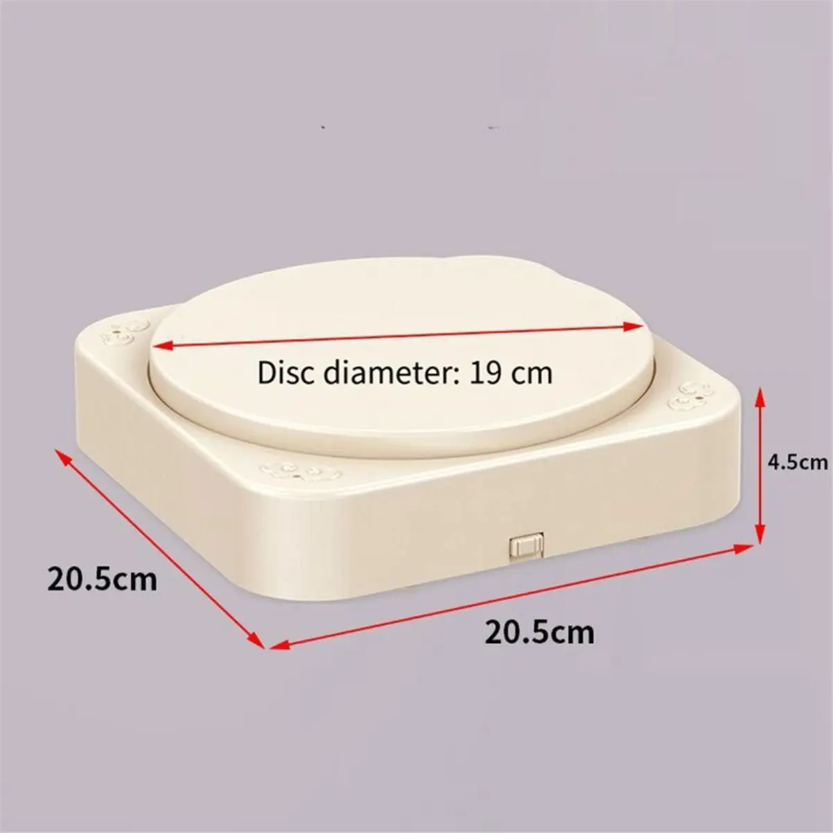 Household Small Rotary Sushi Machine Automatic Rotating Dessert Cake Booth Rack Music for Wedding Birthday Gift