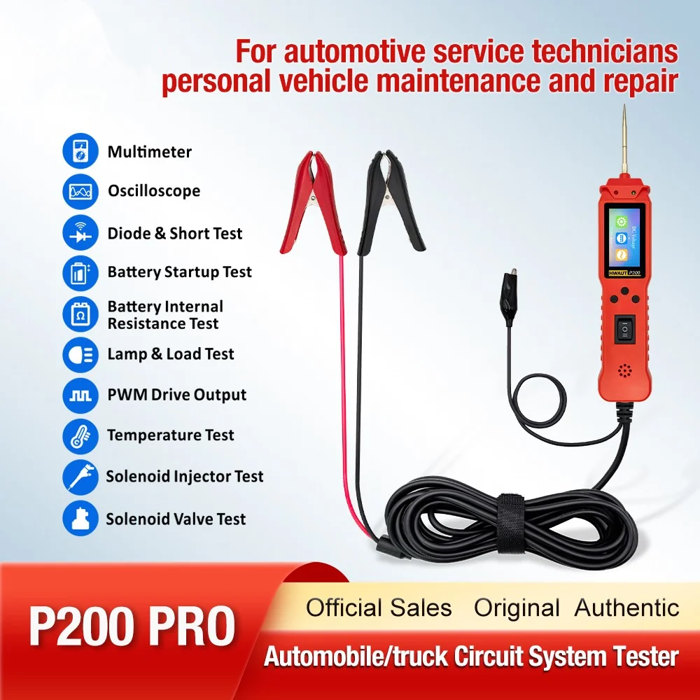 

Automotive Circuit Tester Power Circuit Probe Kit Car Voltage/Resistant Tester 12/24V Diagnostic Tool