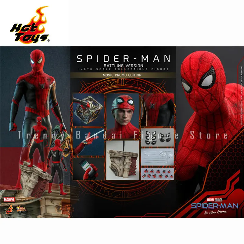 InStock Original Hottoys 1/6HT MMS625 Spider-Man No Way Home SpiderMan Anime Action Figures Collectible Model Toys  S.H.Figuarts