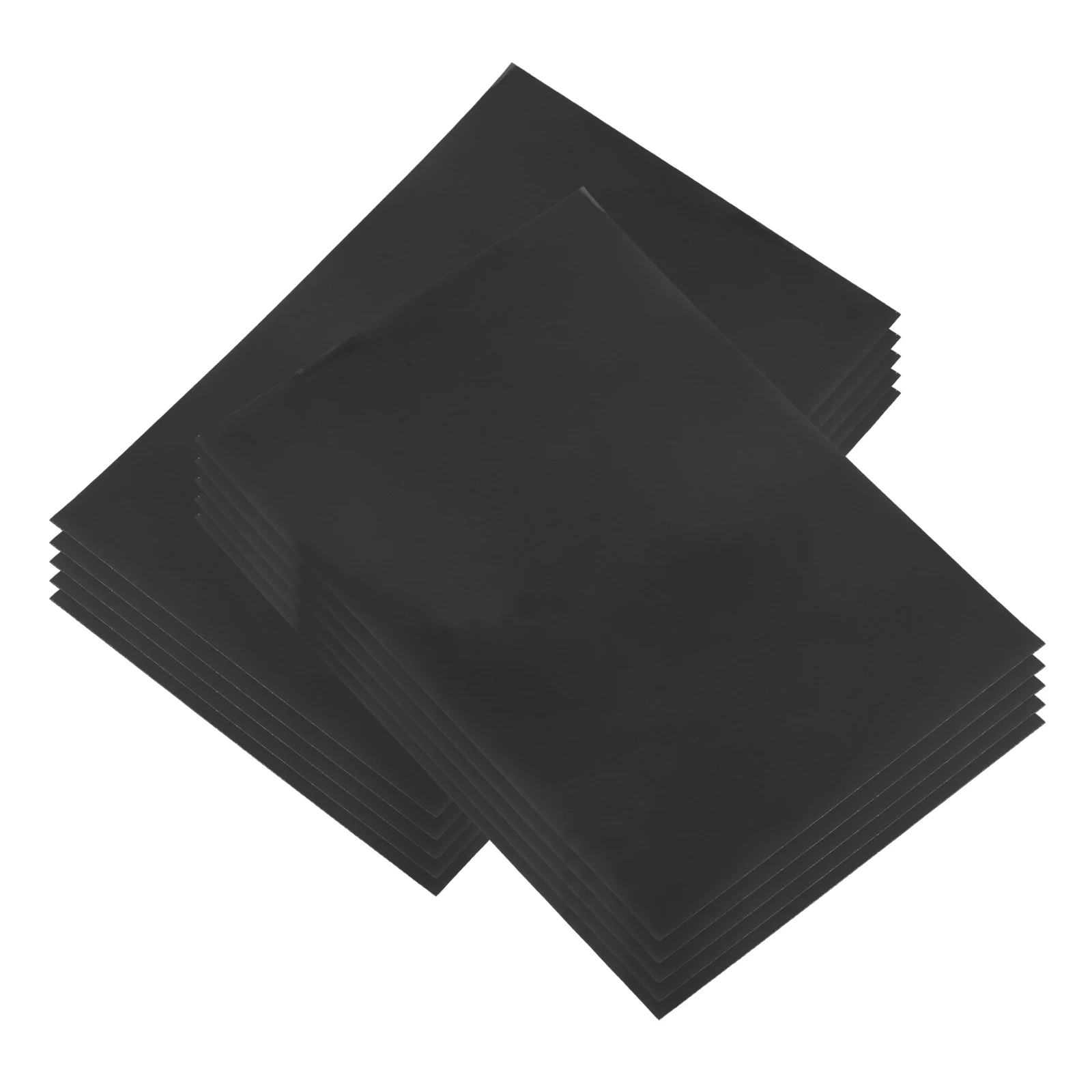

50 Pcs Frosted Solid Card Sleeves Clear Black Cpp Thick Hard Plastic Protector For Baseball Trading Gaming Collecting