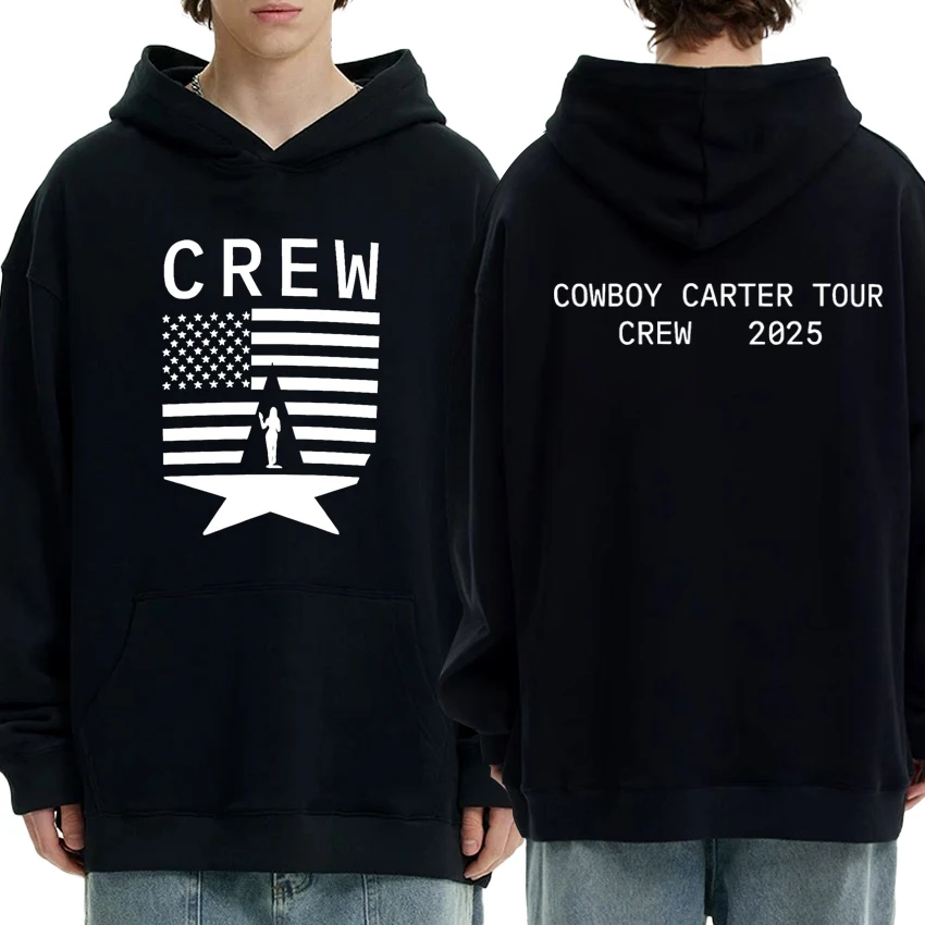 

Hot Singer Beyoncé Tour 2025 Double Sided printed Hoodies Unisex harajuku fashion Sweatshirt Unisex Fleece Long sleeve pullovers