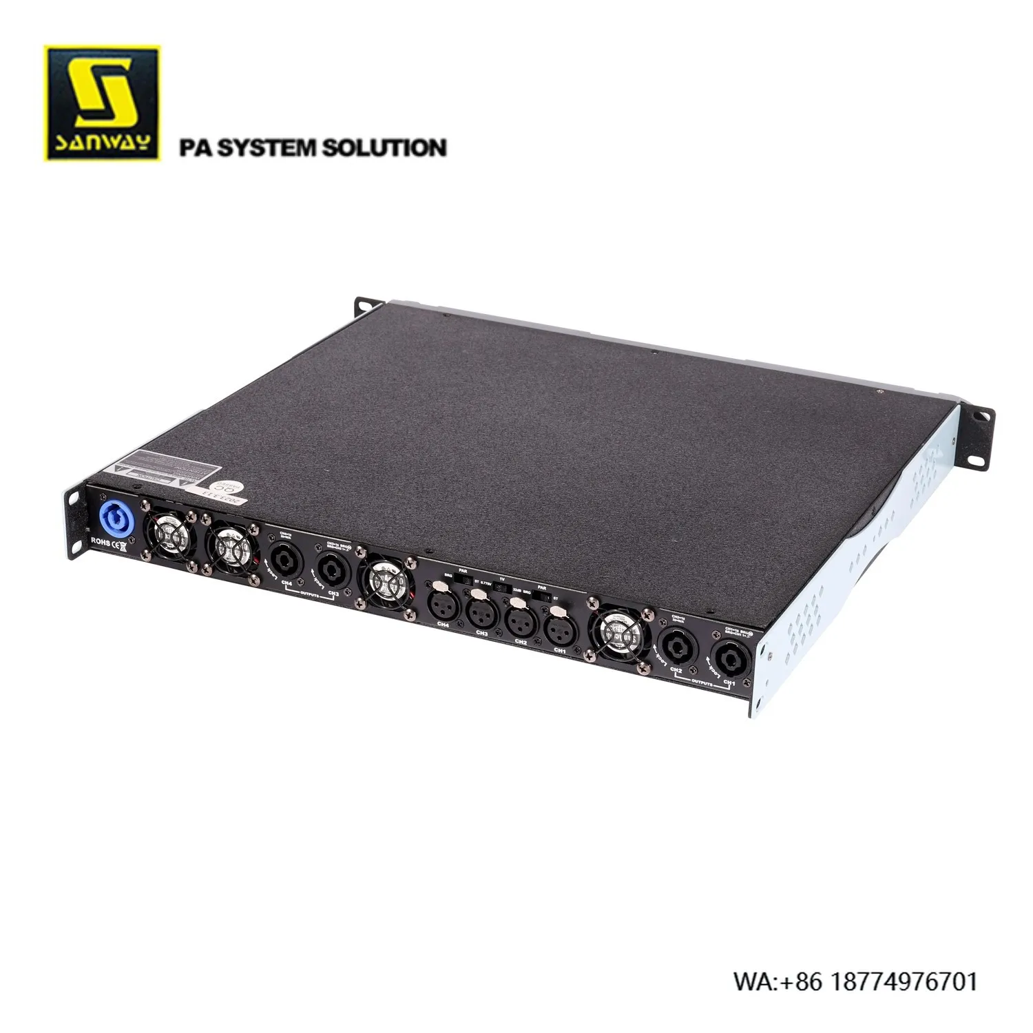 

DA18K4 1U 4-канальный профессиональный аудиоусилитель высокой мощности 18000 Вт класса D для Dj Concert