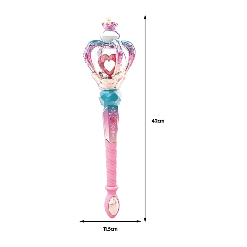 Musical Light Magic Wand  Princess For Girl Christmas  Cosplay Electric  Lovely Toy  Role-playing Portable Wand