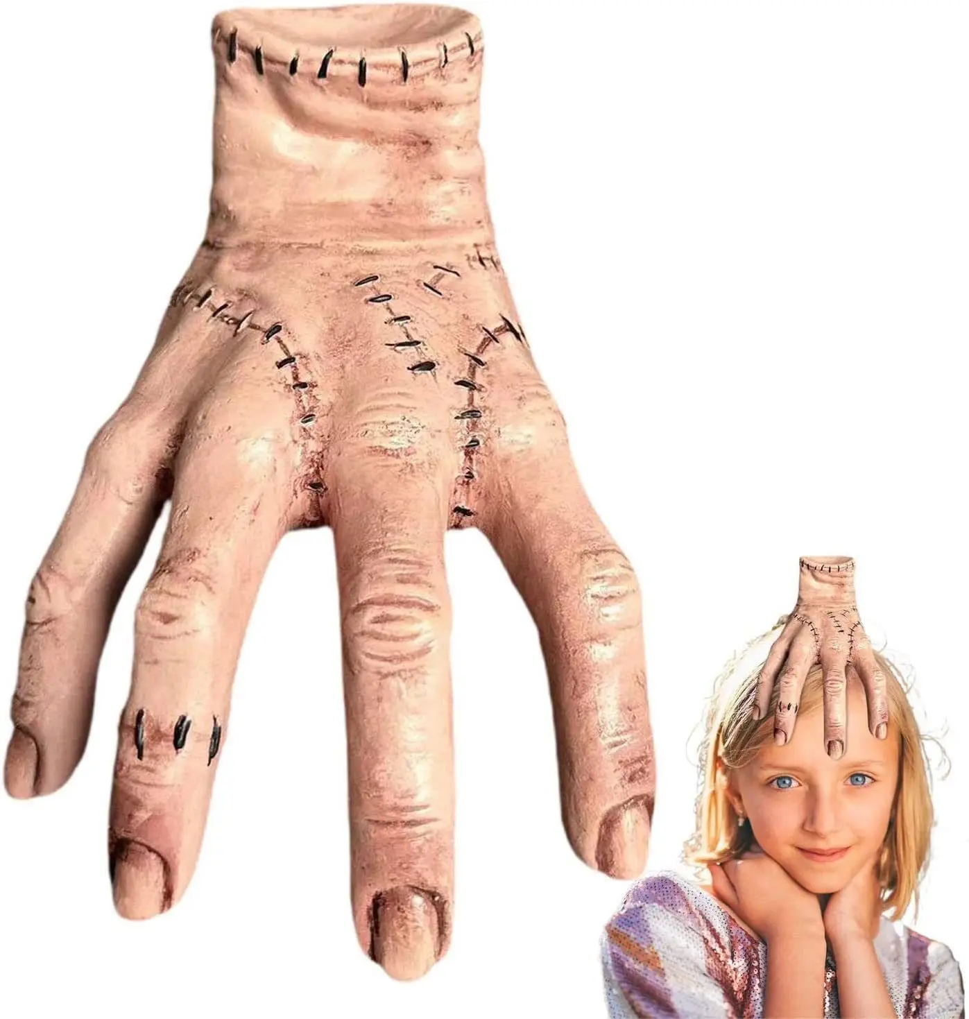 Horror Wednesday Thing Hand From Addams Family Cosplay Latex Figurine Home Decor Desktop Crafts Halloween Party Costume Prop