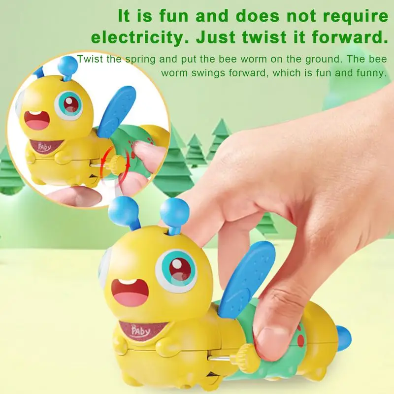 Wind Up Caterpillar Walking Toy Vorschul-Kleinkind-Aktivitäten Spielzeug Wind-Up-Mechanismus für Aktivitäten im Vorschulalter Kleinkind Lustig Niedlich