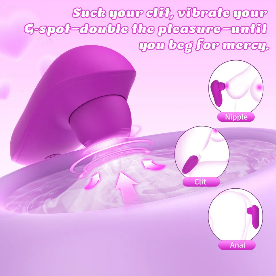 مص هزاز ألعاب جنسية للنساء تهتز مصاصة G-بقعة عن طريق الفم البظر محفز الجنس شفط هزاز الإناث الكبار المنتج #4