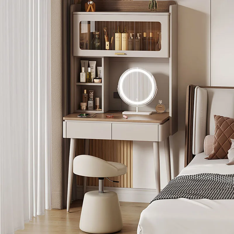 

Drawers Storage Vanity Table Cosmetics Comfortable Wood Makeup Dressing Table Bedroom Modern Penteadeira Lounge Suite Furniture